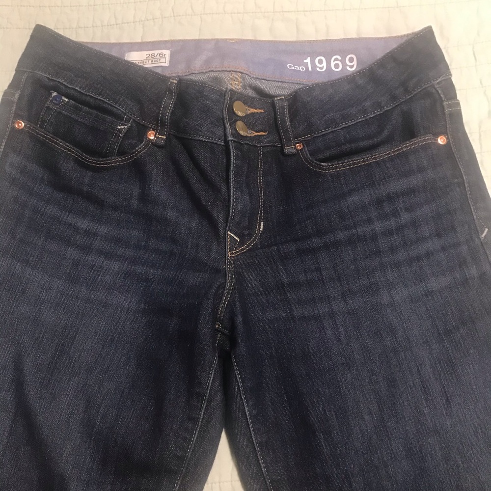 GAP 1969 darkwash bootcut jeans